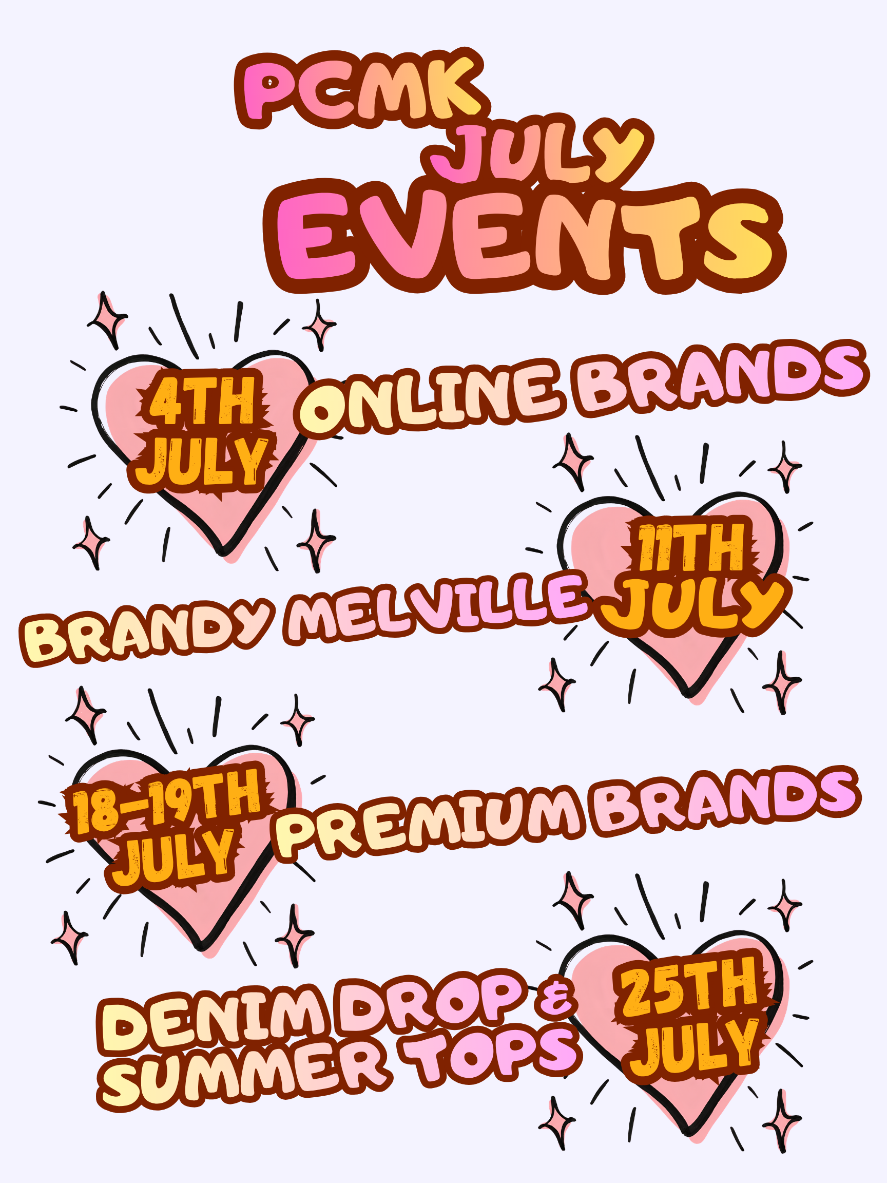 List of events